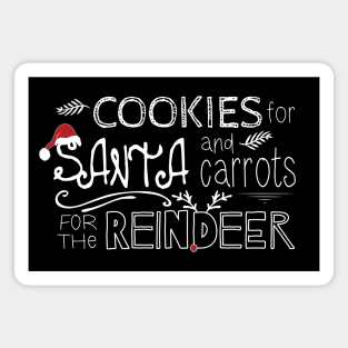 Cookies for Santa and Carrots for the Reindeer Magnet